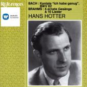 Album artwork for Hans Hotter sing Bach and Brahms