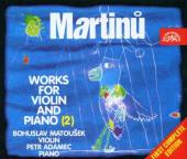 Album artwork for Martinu: WORKS FOR VIOLIN AND PIANO vol.2