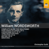 Album artwork for William Wordsworth: Complete Music for Solo Piano