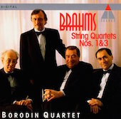 Album artwork for Brahms: String Quartets 1 & 3 / Borodin Quartet