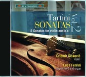 Album artwork for Tartini: Violin Sonatas, Vol. 2
