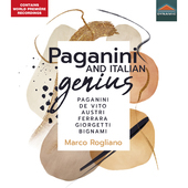 Album artwork for Paganini and Italian genius